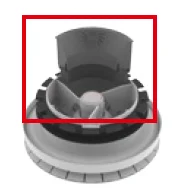 Zehnder Air blocker ComfoValve Luna S125 schone sector module 705613001