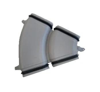 Zehnder Bocht rechthoekig luchtkanaal Zehnder CK 300 138x51mm horizontaal 90° kunststof 300 990322050