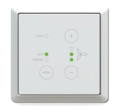 Zehnder ComfoSwitch C67 standenschakelaar auto/manueel ComfoQ Quality/Premium (incl. opbouwkader) 655010255