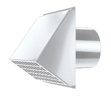 Zehnder Buitenluchtrooster Zehnder HRV rechthoekig Ø200mm staal wit 320000981
