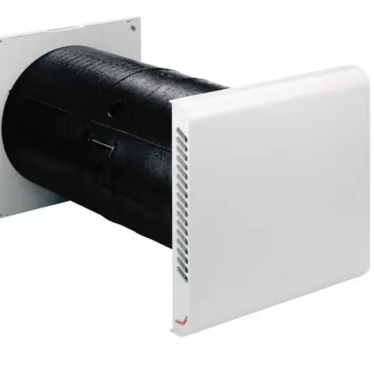 Zehnder ComfoSpot 50 decentrale ventilatie-unit (55m3/h) met EPP behuizing + kunststof binnen/buitenmuurkap 527007210
