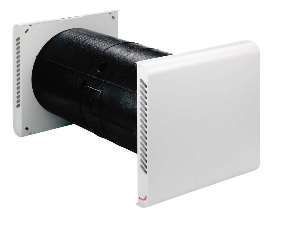 Zehnder ComfoSpot 50 decentrale ventilatie-unit (55m3/h) met EPP behuizing + kunststof binnen/buitenmuurkap 527007210