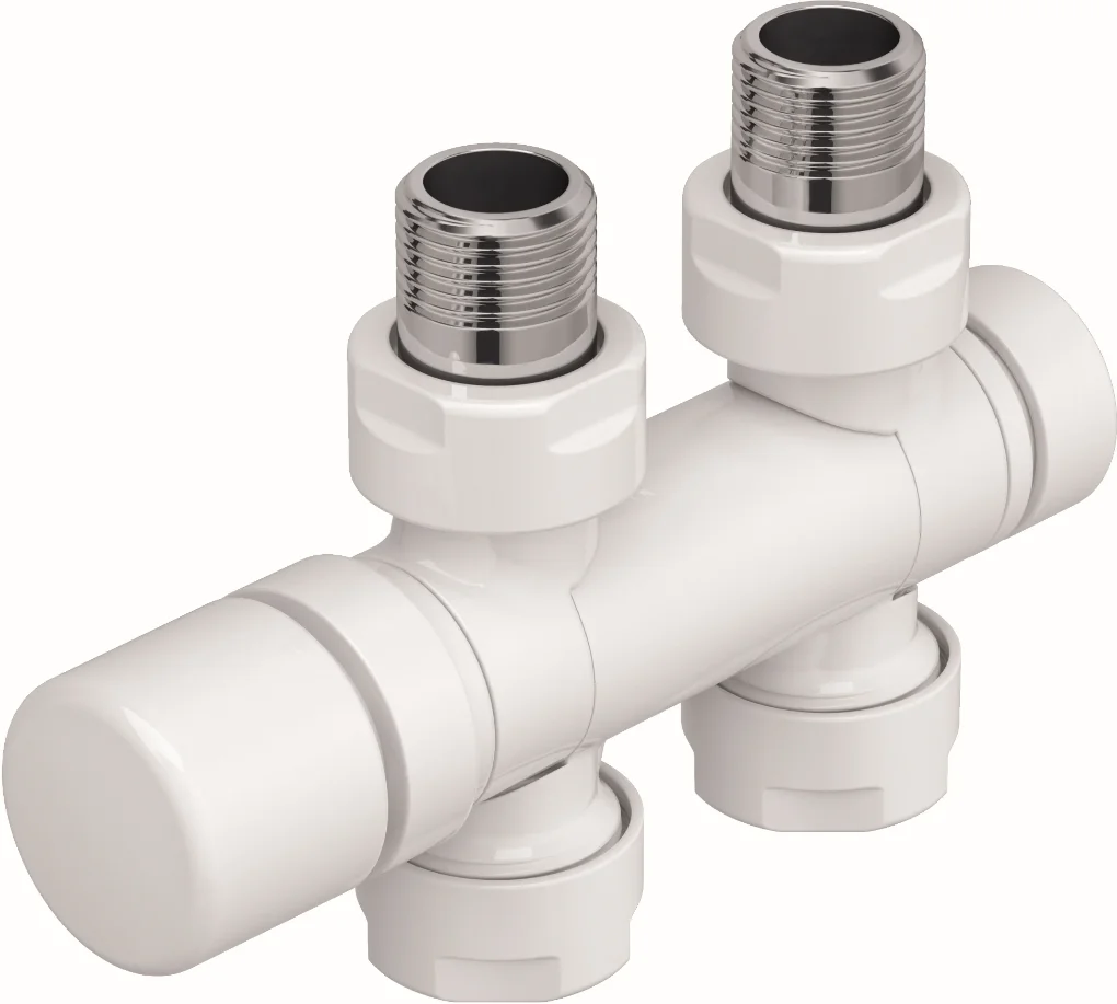 Zehnder Kraan + adapter roda spa asym wit zehnder 839171