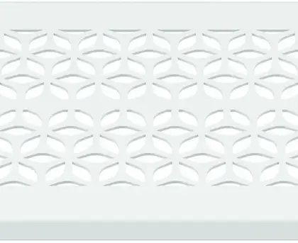 Zehnder Buitenluchtrooster Zehnder ComfoGrid Bologna rechthoekig staal wit 340x130mm CLF 990322312
