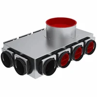 Zehnder Verdeelbox ventilatie Zehnder ComfoCube Ø160mm staal 10x75mm 990323075