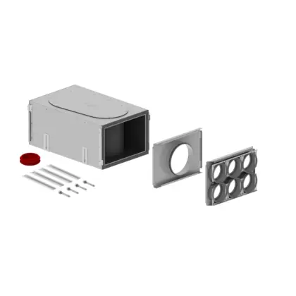 Zehnder Verdeelbox ventilatie Zehnder ComfoWell Ø160mm staal 6x90mm 990323703