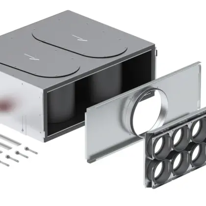Zehnder Verdeelbox ventilatie Zehnder ComfoWell Ø200mm staal 12x90mm 990323706