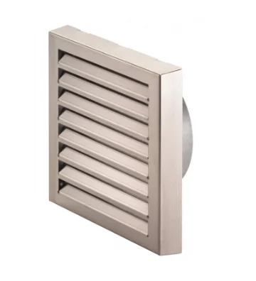 Zehnder Inox muurrooster comfopipe plus 330x330mm ronde aansluiting d200 990430585