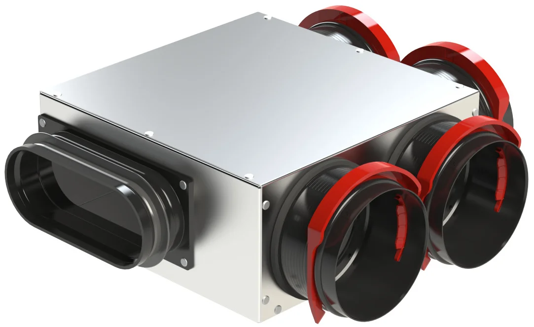 Zehnder Verdeelbox ventilatie Zehnder ComfoCube staal 4x90mm 990430831