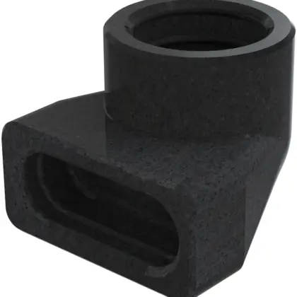 Zehnder Verloopstuk vierkant op rond Zehnder ComfoTube Therm Ø90mm 90 / Flat 51 990430852