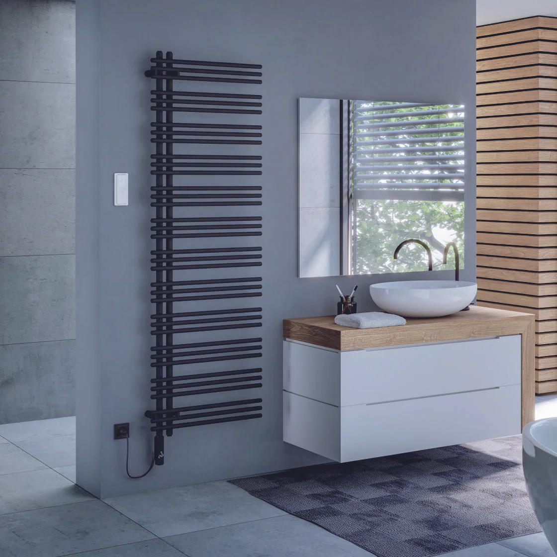 Zehnder Elektrische sierradiator Zehnder Yucca Asym HxL=1864x478mm 600W wit RAL9016 YAZSR170050ECZD